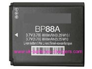 SAMSUNG BP88 digital camera battery replacement (Li-ion 880mAh)