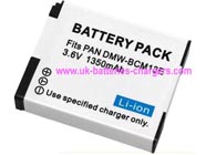 PANASONIC Lumix DMC-TS5D digital camera battery replacement (Li-ion 1350mAh)