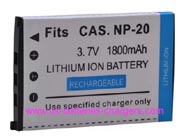CASIO Exilim EX-S1PM digital camera battery replacement (Li-ion 1800mAh)