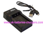 PANASONIC AG-B23P camcorder battery charger- 1. Smart LED charging status indicator.<br />
2. USB charger, easy to carry.<br />